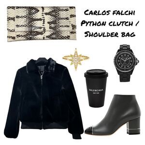 BAG- Python Clutch / Shoulder Bag